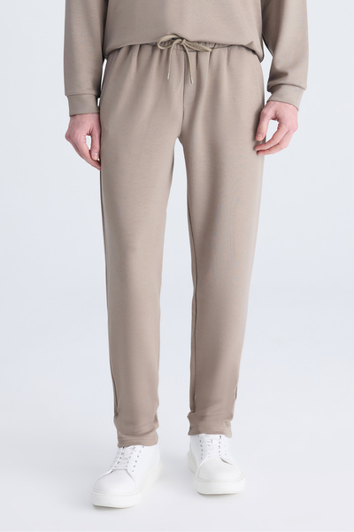 D'S Damat Ds Damat Regular Fit Mink Plain Rayon Tracksuit Bottom