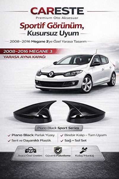 CarEste RENAULT MEGANE-3 2008-2016 MODELLER ARASI YARASA AYNA KAPAĞI