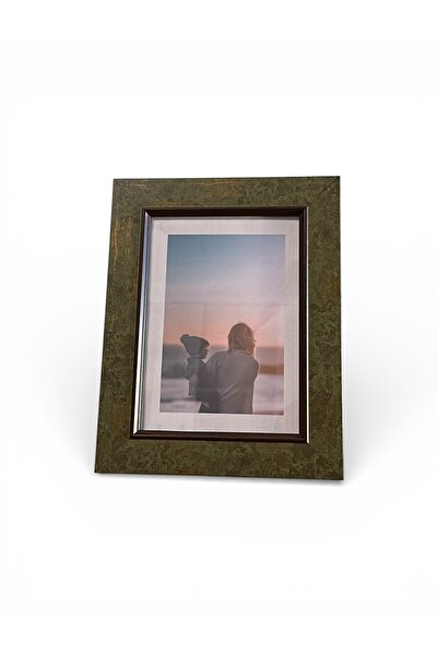 decolife إطار أخضر، إطار صور، إطار تذكاري، إطار لوحة فنية، إطار مقاس 21×15