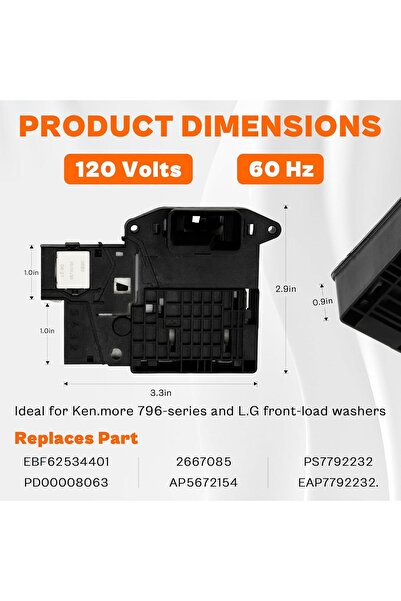 TOMOON EBF61315802 Washer Door Lock Switch Assembly for LG Washer
