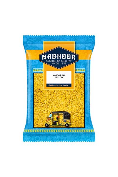 MADHOOR Yellow Masoor Dal Split Skinless Creamy Moong Alternative (500g)