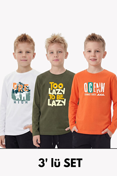 panios kids Μακρυμάνικο μπλουζάκι για αγόρια με στρογγυλή λαιμόκοψη και λεπτο...