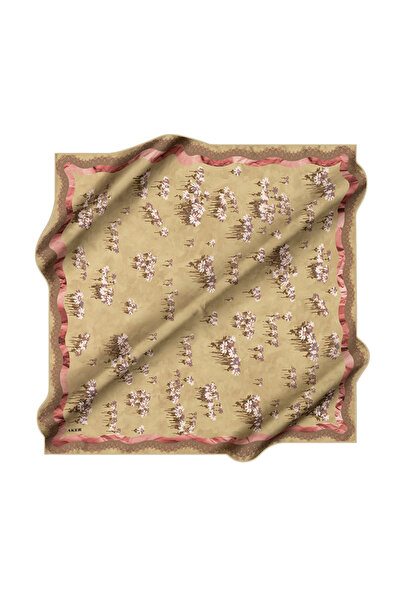 Aker Green 90X90 Silk Crepe Satin Scarf