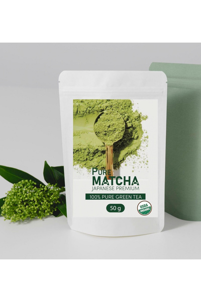 Matcha Premium Japanese شاي ماتشا ياباني فاخر نقي أخضر، 50 غرام