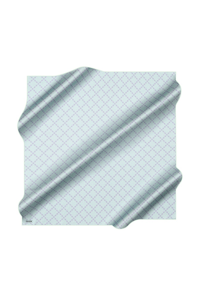 Aker Turquoise 90X90 Silk Crepe Satin Scarf