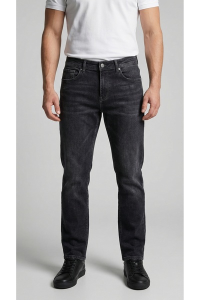 ENZİM JEANS Erkek Yüksek Bel Düz Kesim Düz Paça Jean Pantolon