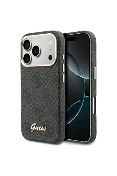Guess iPhone 17 Pro 4G Script MagSafe Case, Black