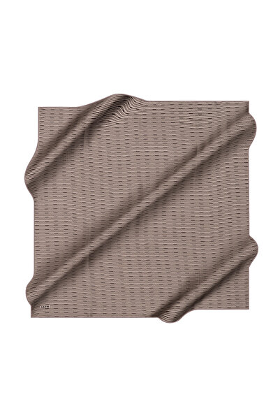 Aker Dark Gray 90X90 Silk Crepe Satin Scarf