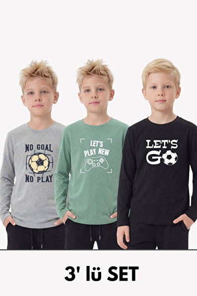 panios kids Μακρυμάνικο μπλουζάκι για αγόρια με στρογγυλή λαιμόκοψη και λεπτο...