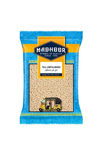MADHOOR Till Unpolished Whole Raw Skin-On Natural White Sesame (250g)