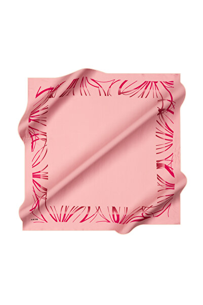Aker Pink 90X90 Silk Crepe Satin Scarf