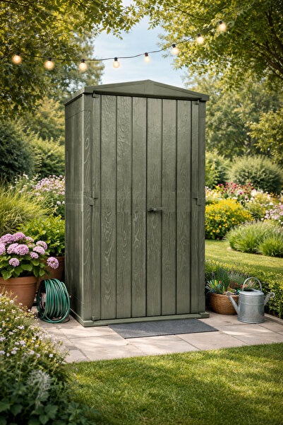 stratecht Stora Plus 1670 Lt Dış Mekan Bahçe Depolama Dolabı – Su Geçirmez Ça...