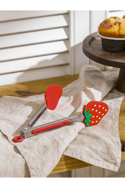 LC Waikiki Yk Plus Farkiyla Strawberry Figured Tongs