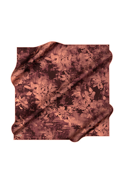 Aker Light Pink 90X90 Silk Crepe Satin Scarf