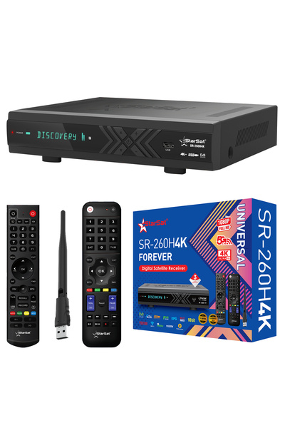 STARSAT جهاز استقبال SR-260H4K | جهاز استقبال تلفزيوني فضائي وتلفزيوني بتقنية...