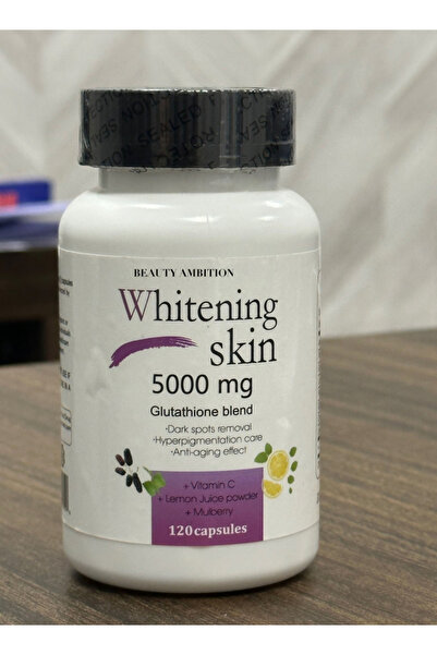 BEAUTY AMBITION كبسولات جلوتاثيون لتفتيح البشرة والعناية بها 5000 ملغ