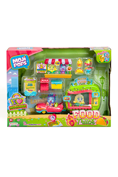 Moji Pops Set Camioneta cu mancare, figurine si accesorii Food Truck