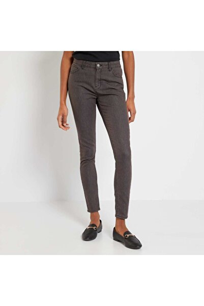 KIABI جينز بقصة ضيقة مطاطي رمادي