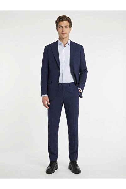 Kip Blue Plain 100% Wool Suit