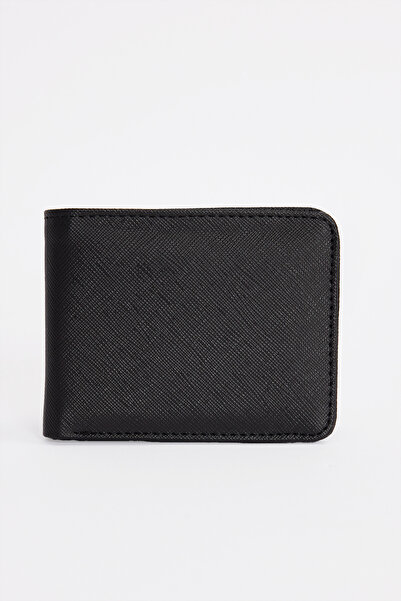 Tudors Vegan Leather Men's Black Wallet