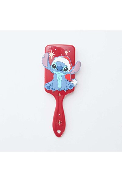 KIABI Disney 'Stitch' Christmas Rectangular Brush RED