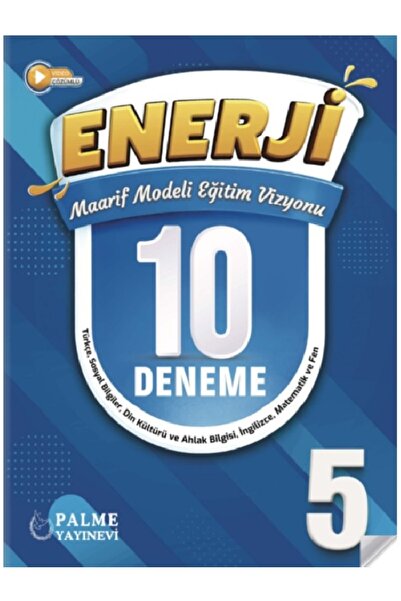 Palme Yayınevi 5.SINIF ENERJİ TÜM DERSLER 10 DENEME "YENİ BASKI"