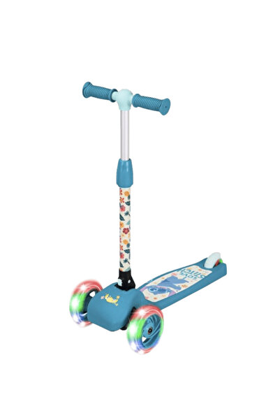 SPARTAN سكوتر ستيتش القابل للطي بثلاث عجلات وإضاءة LED