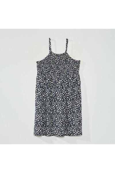 KIABI Strappy floral dress BLUE