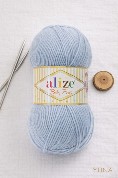 Alize Baby Best Baby Shawl Blouse Bistuyer 10% Bamboo Knitted Yarn 376 Turquoise