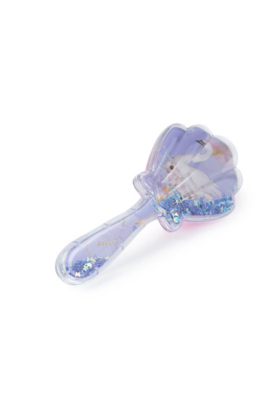 Nurio Perie de Par pentru Fetite, cu Dinti Moi, in Forma de Scoica, cu Confet...