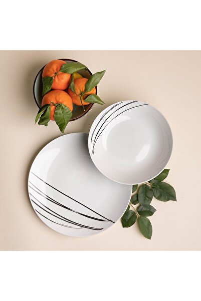 Tognana Metropolis Graphic Art Porcelain Soup Plate 20.5cm – Durable, Elegant Tableware