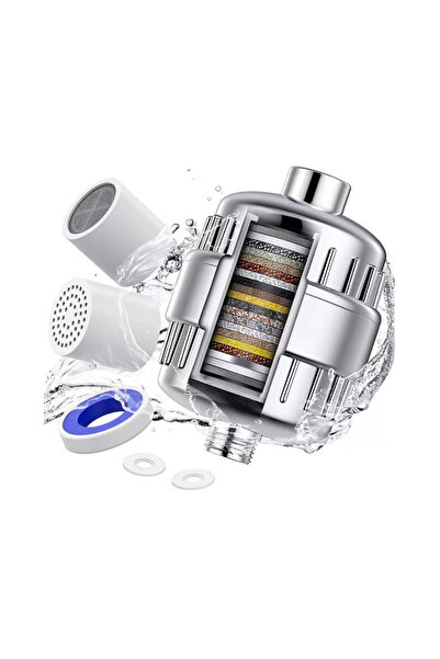 OEM Shower water filter with 20 filtration stages, anti chlorine and heavy me...