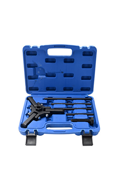 Lawazim 3-Jaw Harmonic Balancer Puller Set - 6 Piece Adjustable Pulley Remova...