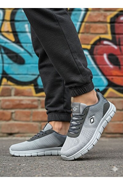 SOLAZER Men's Gray Sneaker Daily Walking Sports Shoes 063