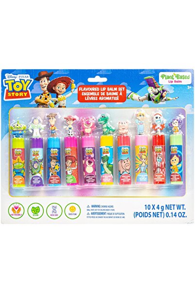 TOWNLEY GIRL 10 PK LIP BALM WITH 3D TOPPER PLANT BASED