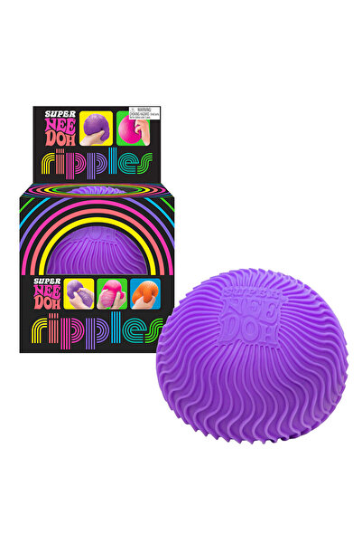 NEDOX Jucarie minge antistres NeeDoh, seria Super, violet cu valuri&#...