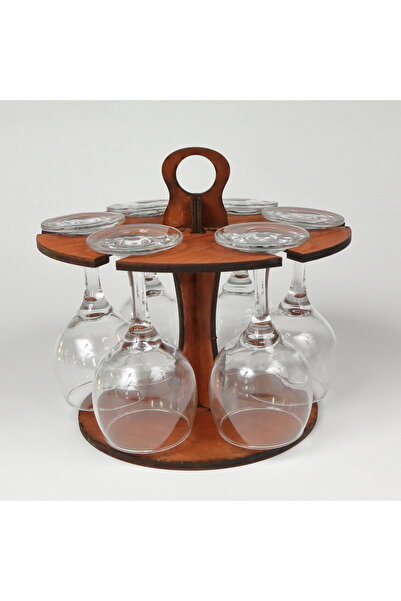 LimArt Minibar cu 6 pahare de vin 6x150 ml - 25x21 cm