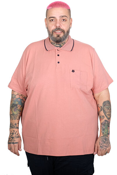 ModeXL Mode XL Large Size Men's Lycra Single Jersey Polo Neck T-Shirt with Po...