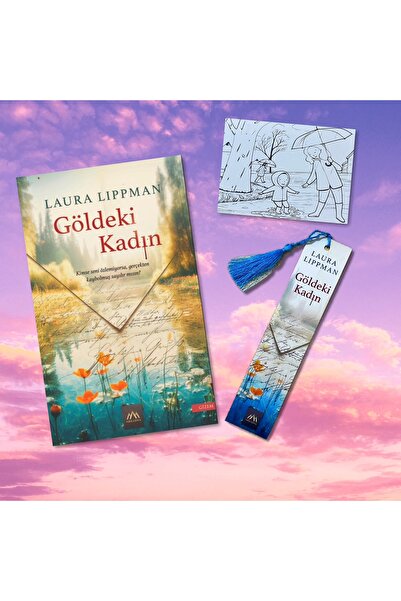 Arkadya Yayınları GÖLDEKİ KADIN / PÜSKÜLLÜ AYRAÇ VE KARTPOSTAL HEDİYE