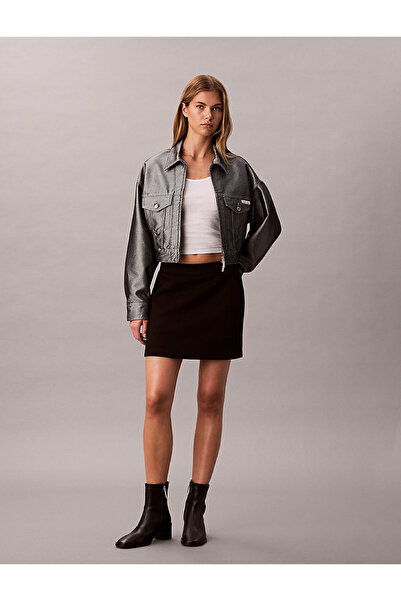 Calvin Klein Kadın Scuba Mini Etek