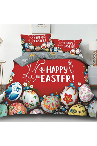 Casa Pucioasa Duvet Cover Set Set - 4 Pieces, 3D (Fine) PUMPKIN, 2 Persons 20...