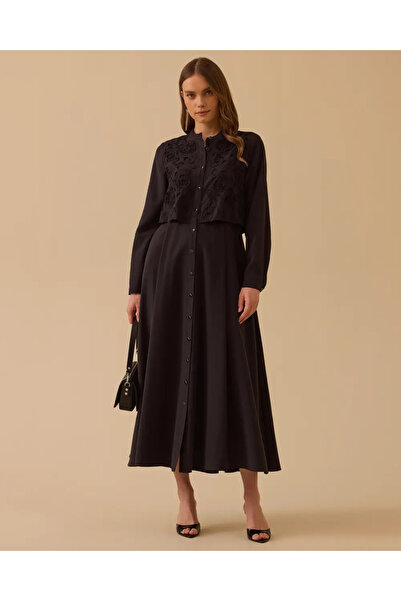 SEÇİLSTORE SCL Elbise - 10002611311009 Siyah