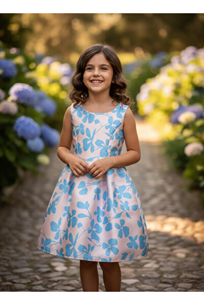 Jolanda Patterned Girl's Special Occasion Dress