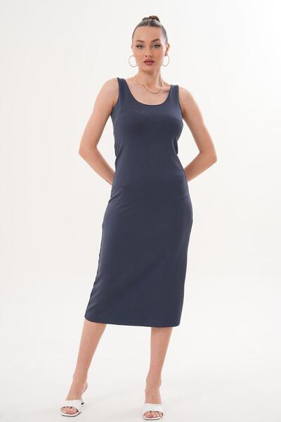 ŞİMAL Women's Strappy Long Dress 260101 -