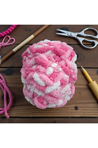 Kırlangıç Ebruli ponpon el örgü ipi 170 gr