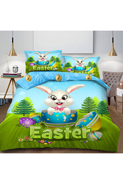 OEM Easter Duvet Cover Set for double bed 2 people, 4 pieces, Finet, DREAM-1651