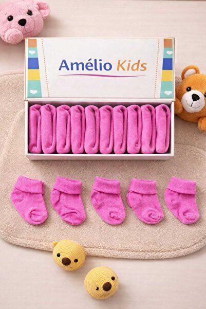 Amélio Kids Organic Cotton Unisex 5-Piece Boxed Premium Newborn Baby & Childr...