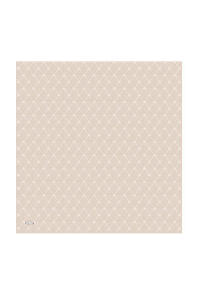 Bursa İpek Cloud Monogram Pattern Silk Cotton Scarf