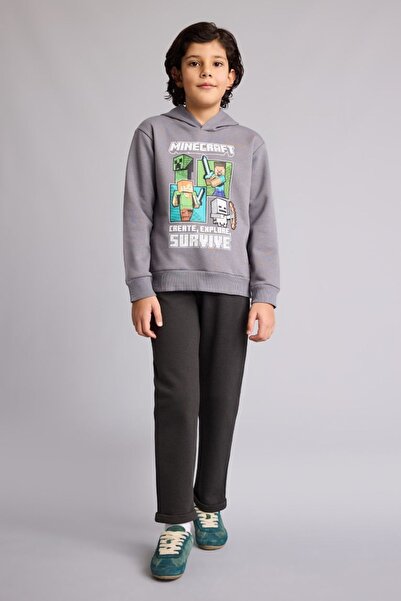 DeFacto Boy's Tracksuit Bottoms G6410A8/Ar226 Anthra