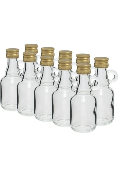 OEM Set de 50 de sticle de sticlă cu capace cu filet